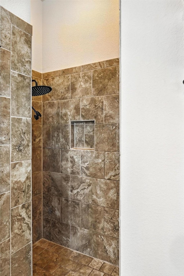 6513 Deer Horn Dr, Fort Worth, TX 76179 - bathroom featuring a tile shower