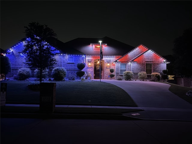 6513 Deer Horn Dr, Fort Worth, TX 76179 - view of front of home featuring brick siding