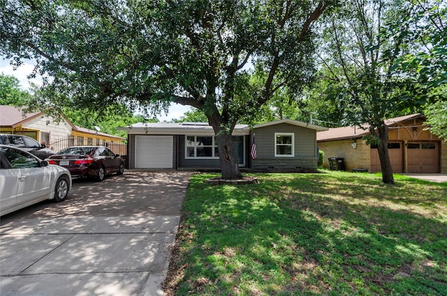 3137 Tex Blvd, Fort Worth, TX 76116 - single story home featuring an attached garage, driveway, a front yard, and crawl space