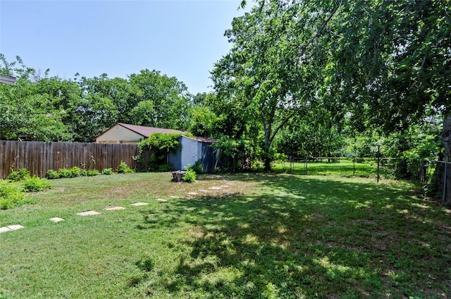 3137 Tex Blvd, Fort Worth, TX 76116 - fenced backyard featuring an outbuilding