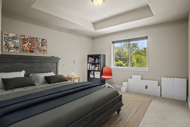 6901 Hickory Hill Cir, Argyle, TX 76226 - carpeted bedroom with a raised ceiling and baseboards