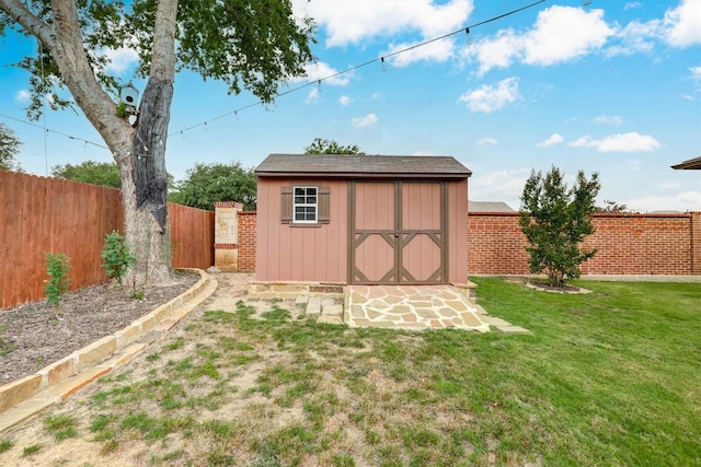 601 Redding Dr, Saginaw, TX 76131 - view of shed with a fenced backyard