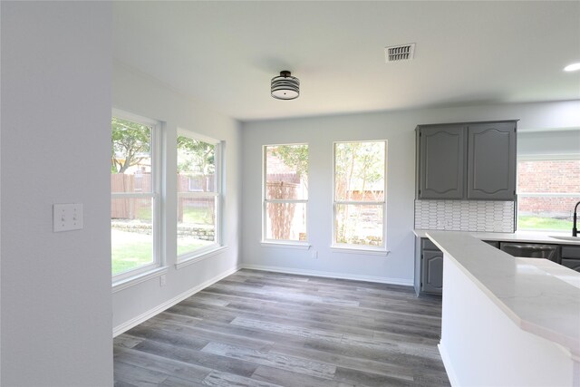 3620 Flintstone Dr, Plano, TX 75074 - unfurnished dining area featuring healthy amount of natural light and wood finished floors