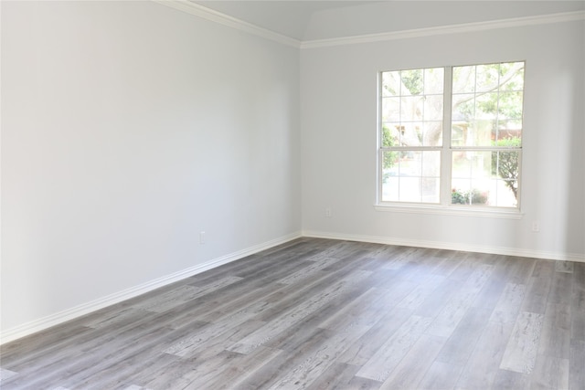 3620 Flintstone Dr, Plano, TX 75074 - empty room with wood finished floors and ornamental molding