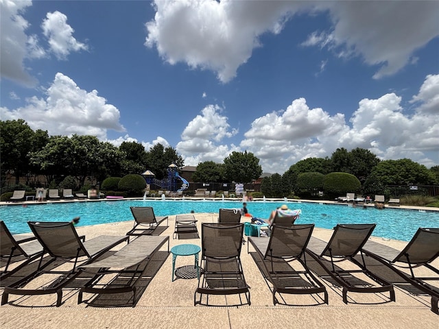1306 Glendover Dr, Allen, TX 75013 - community pool featuring a patio