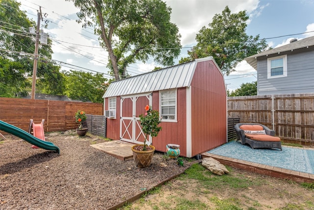 1320 Madeline Pl, Fort Worth, TX 76107 - view of shed featuring a fenced backyard
