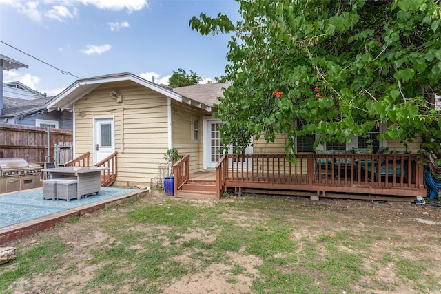1320 Madeline Pl, Fort Worth, TX 76107 - back of house with a deck