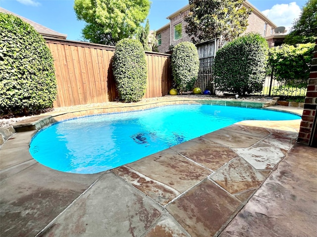 4716 Eva Pl, Plano, TX 75093 - view of swimming pool featuring a fenced backyard and a patio area