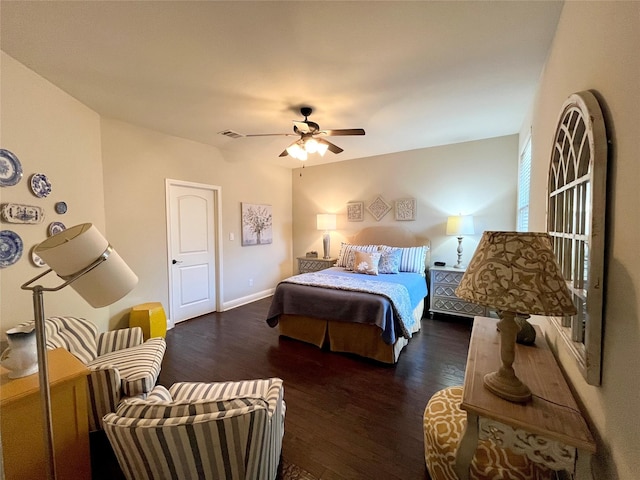 4716 Eva Pl, Plano, TX 75093 - bedroom featuring wood finished floors and ceiling fan