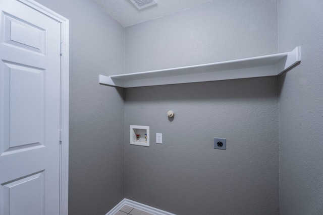 3106 Connor Ln, Wylie, TX 75098 - laundry room featuring hookup for a washing machine, hookup for an electric dryer, and tile patterned flooring