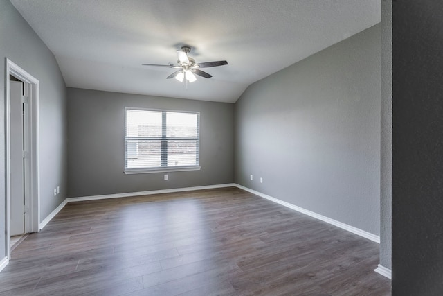 3106 Connor Ln, Wylie, TX 75098 - empty room with a ceiling fan and dark wood finished floors