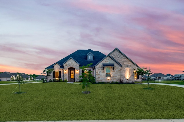 1301 Wilderness Ln, Forney, TX 75126 - french provincial home featuring stone siding