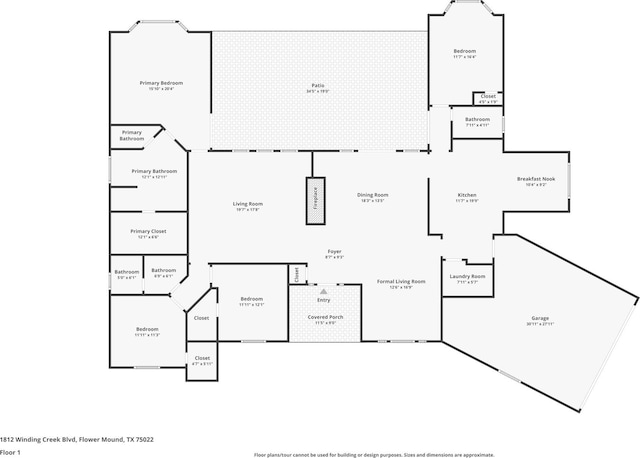 1812 Winding Creek Blvd, Flower Mound, TX 75022 - view of room layout