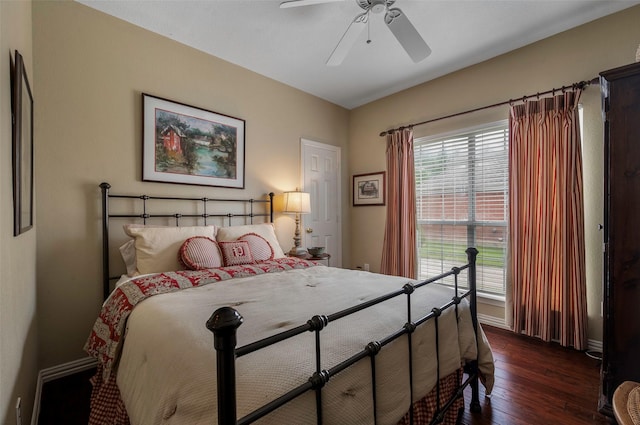901 Brown Trl, Coppell, TX 75019 - bedroom featuring hardwood / wood-style floors and a ceiling fan
