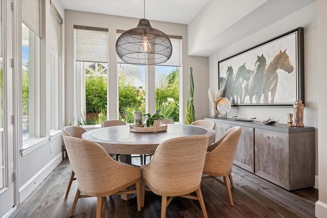 15111 Spider Lily Rd, Frisco, TX 75035 - dining area with plenty of natural light and wood finished floors