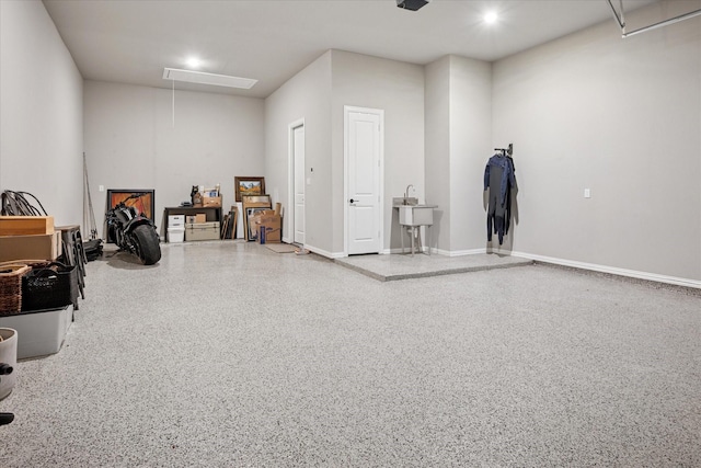 15111 Spider Lily Rd, Frisco, TX 75035 - garage with a sink and recessed lighting
