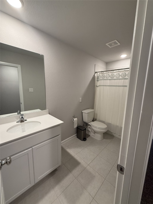 8932 Lantana Meadow Dr, Fort Worth, TX 76131 - full bathroom with vanity, tile patterned flooring, and curtained shower
