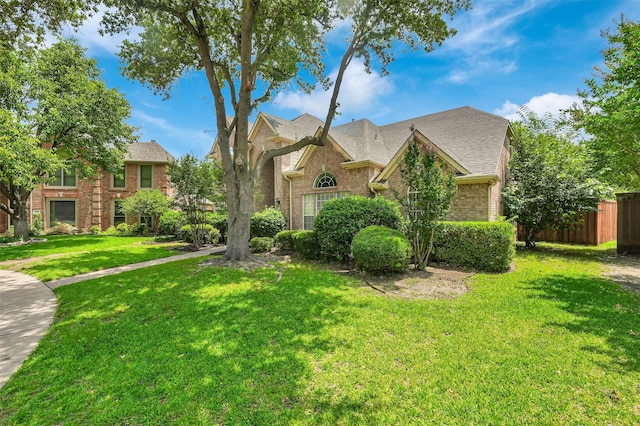 8504 Beatton Ct, Plano, TX 75025 - traditional home featuring brick siding and a shingled roof