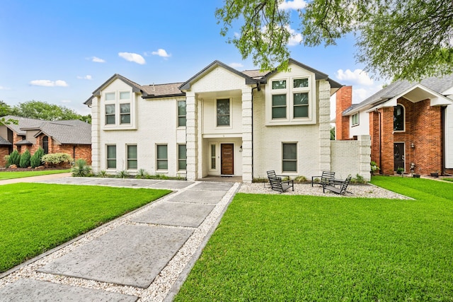 4147 Woodside Knl, Grapevine, TX 76051 - view of front of property featuring brick siding and a front yard
