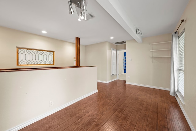 4147 Woodside Knl, Grapevine, TX 76051 - unfurnished room featuring hardwood / wood-style flooring and recessed lighting