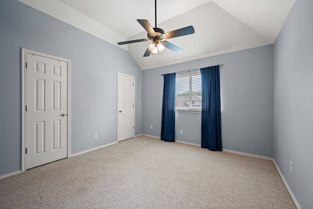 4147 Woodside Knl, Grapevine, TX 76051 - unfurnished bedroom featuring lofted ceiling, carpet floors, and ceiling fan