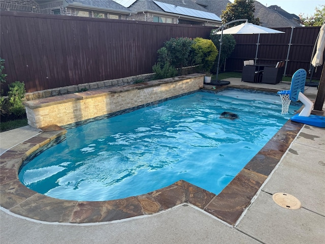 3323 Royal Ridge Dr, Rockwall, TX 75087 - view of pool with a fenced backyard and a patio area