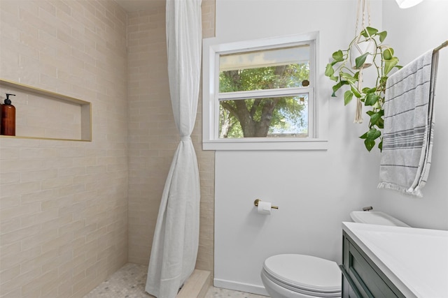 7516 Deaver Dr, North Richland Hills, TX 76180 - full bathroom with vanity and tiled shower