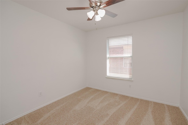 2912 Lighthouse Dr, Denton, TX 76210 - empty room with light colored carpet and ceiling fan