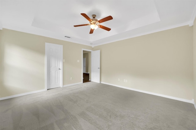 1724 Lincolnshire Way, Fort Worth, TX 76134 - unfurnished bedroom with a raised ceiling, carpet flooring, and ceiling fan