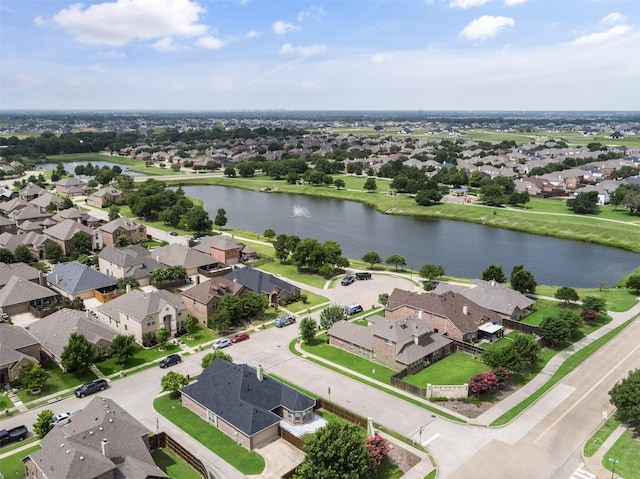 1809 Camo Ct, Allen, TX 75002 - aerial perspective of suburban area featuring a large body of water