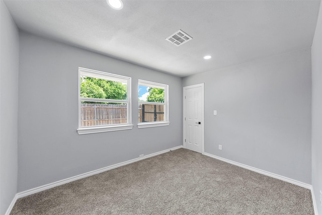 2473 W Five Mile Pkwy, Dallas, TX 75233 - carpeted spare room with recessed lighting and baseboards