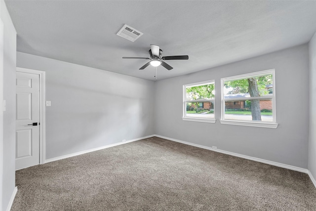 2473 W Five Mile Pkwy, Dallas, TX 75233 - carpeted empty room featuring ceiling fan and baseboards