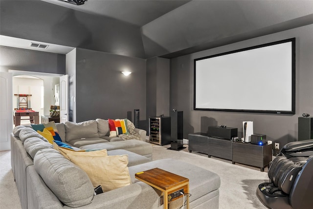 2542 Morgan Ln, Trophy Club, TX 76262 - carpeted cinema room with arched walkways