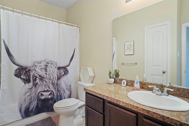 322 Chestnut Ln, Ponder, TX 76259 - bathroom with vanity and a shower with curtain