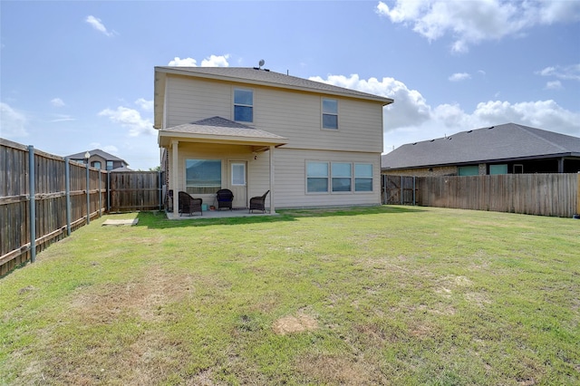 322 Chestnut Ln, Ponder, TX 76259 - back of house featuring a patio and a fenced backyard
