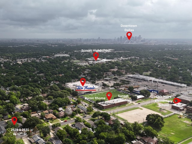 2529 W 12th St, Dallas, TX 75211 - aerial view of property and surrounding area