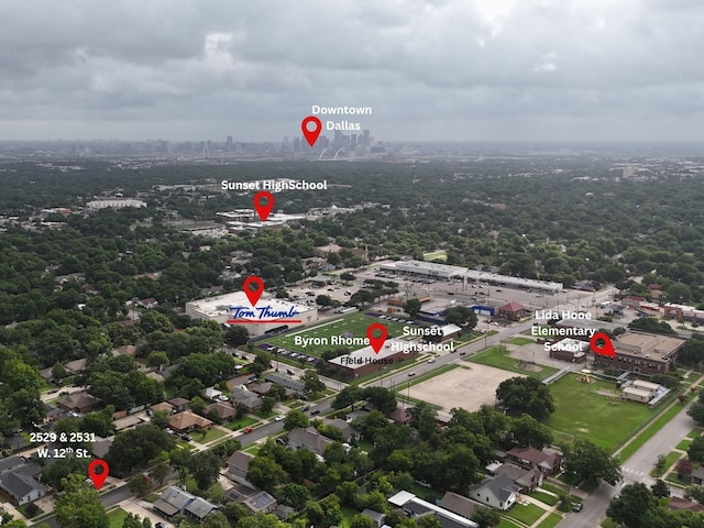 2529 W 12th St, Dallas, TX 75211 - aerial overview of property's location