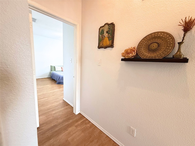 3541 Cripple Creek Trl, Fort Worth, TX 76262 - corridor featuring wood finished floors