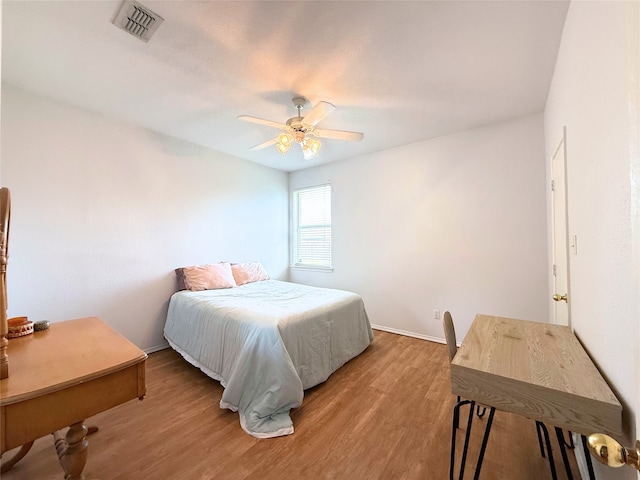 3541 Cripple Creek Trl, Fort Worth, TX 76262 - bedroom featuring light wood-type flooring and ceiling fan