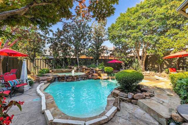 5332 Longvue Dr, Frisco, TX 75034 - view of pool featuring a fenced backyard and a patio