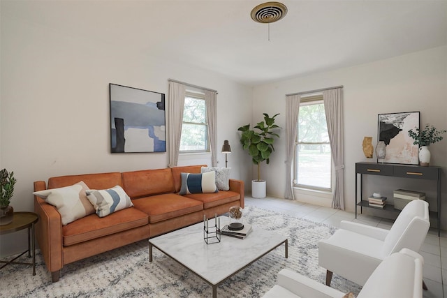 302 S Fox Ln, Burleson, TX 76028 - living area with tile patterned floors