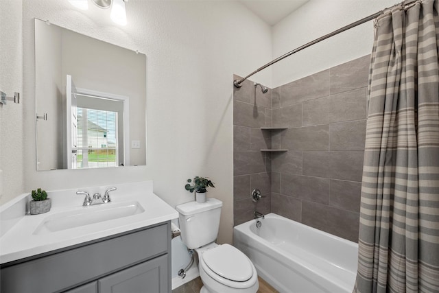 3401 Beutel Rd, Lorena, TX 76655 - full bath featuring shower / bath combination with curtain and vanity