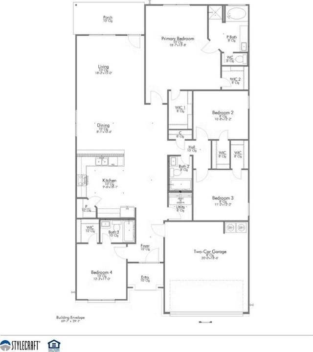 3401 Beutel Rd, Lorena, TX 76655 - view of property floor plan