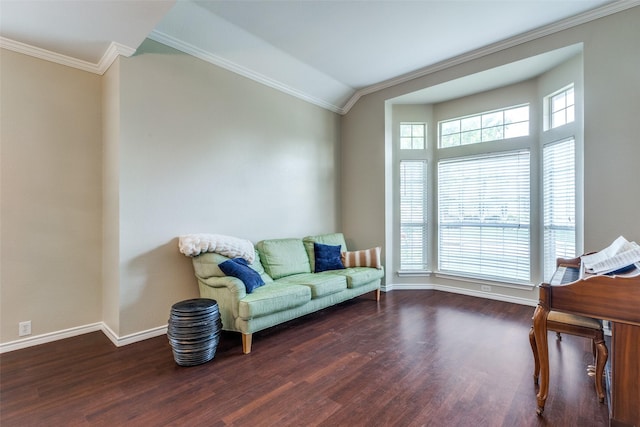 11398 Pear Ridge Dr, Frisco, TX 75035 - living area featuring wood finished floors and crown molding
