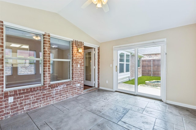 4069 White Porch Rd, Plano, TX 75024 - unfurnished sunroom with vaulted ceiling