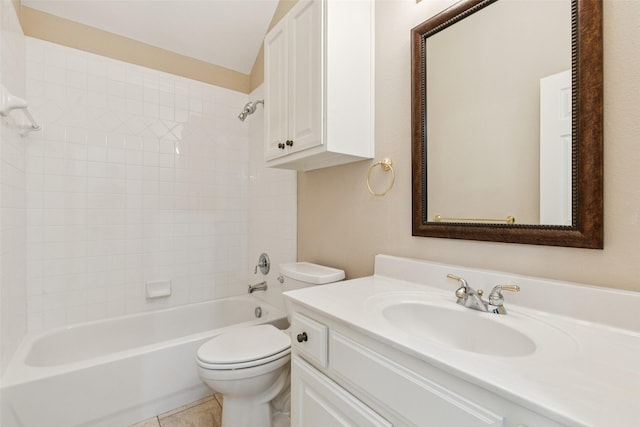 4069 White Porch Rd, Plano, TX 75024 - full bath featuring vanity, shower / bath combination, and tile patterned floors