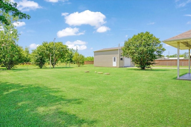 900 Amy Way, Bonham, TX 75418 - view of yard featuring an outdoor structure