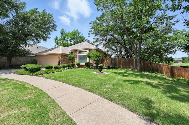 8311 Paxson Trl, Dallas, TX 75249 - view of front of house with an attached garage and brick siding