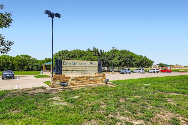 7921 Mourning Dove Dr, Arlington, TX 76002 - community sign featuring a yard and uncovered parking