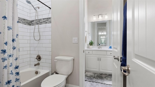 2809 Burgundy Trl, Rowlett, TX 75088 - full bathroom featuring shower / bath combo with shower curtain and vanity